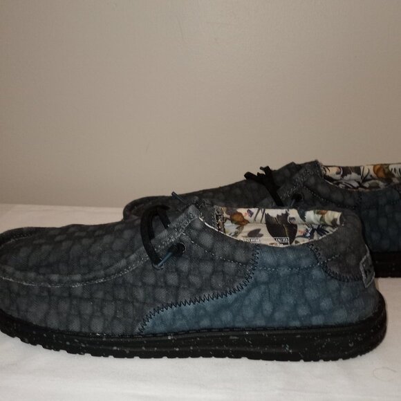 HEY DUDE MEN'S CASUAL SHOE SZ 13 GREEN/BLUE - Picture 5 of 9